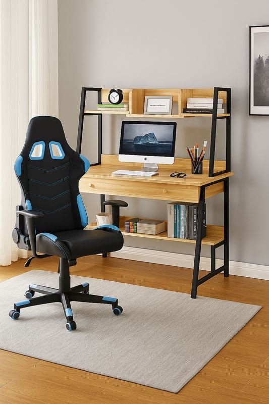 Бюро, Desk, Натурален, Метал, 120х48х7367см.