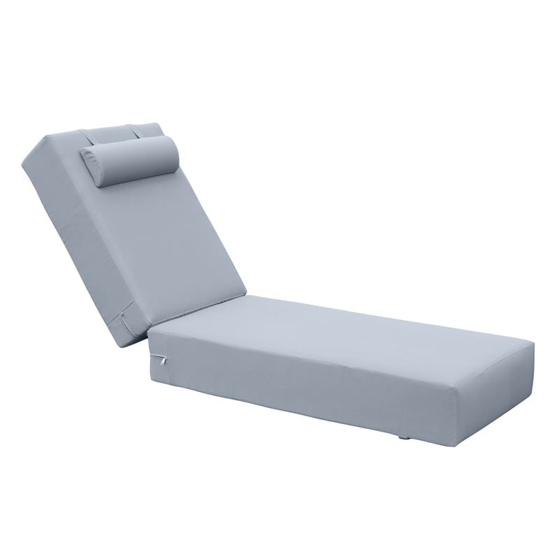 Шезлонг, SUNLOUNGER, Сив, Текстил, 196х60х20см.