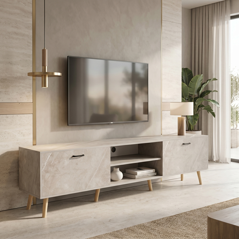Стойка за телевизор, Gorna, 180х35х48.6см.
